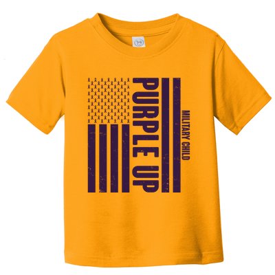 Cool Purple USA American Flag Toddler T-Shirt