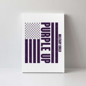 Cool Purple USA American Flag Canvas