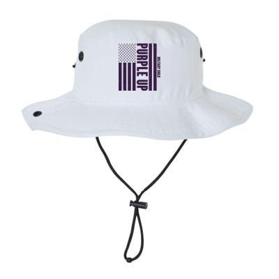 Cool Purple USA American Flag Legacy Cool Fit Booney Bucket Hat