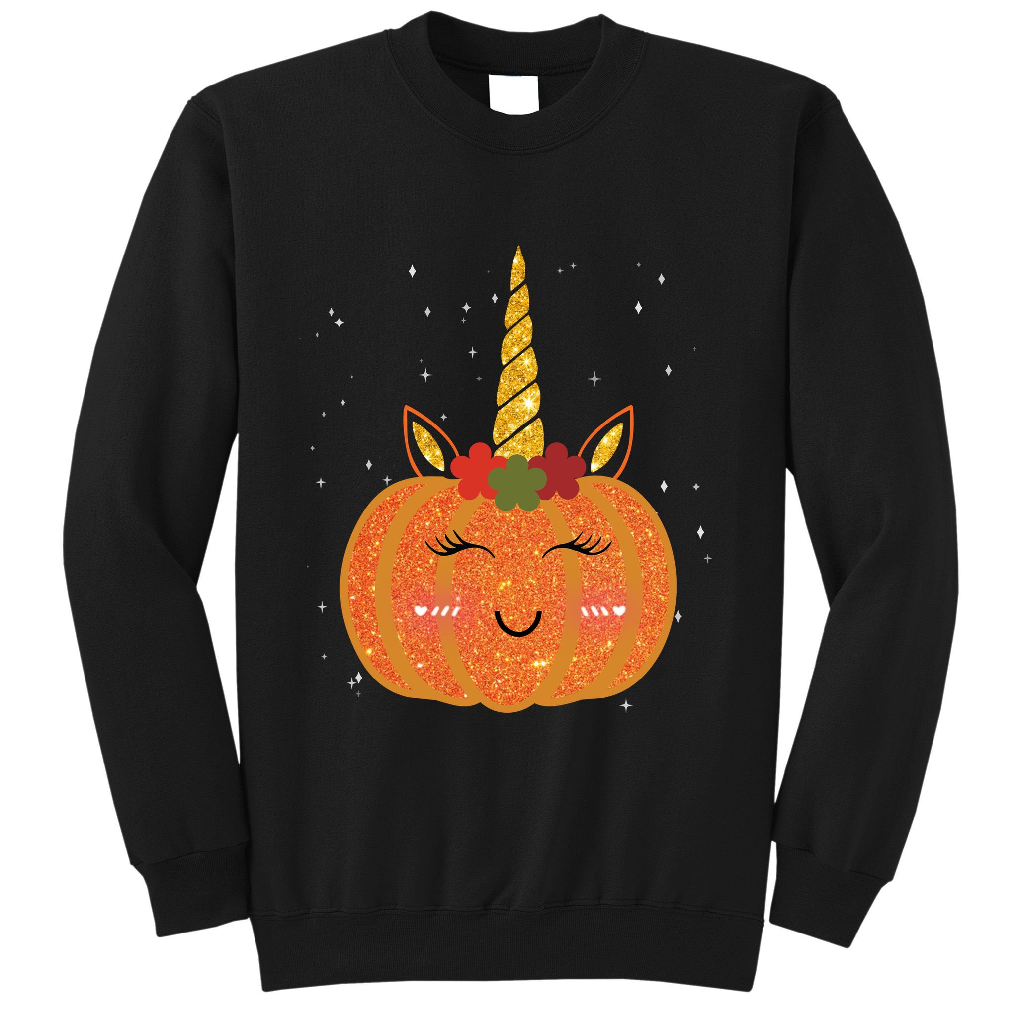 Cute Pumpkin Unicorn Halloween Sweatshirt