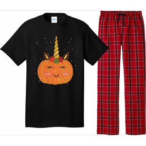 Cute Pumpkin Unicorn Halloween Pajama Set