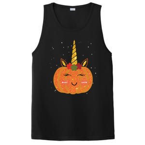 Cute Pumpkin Unicorn Halloween PosiCharge Competitor Tank