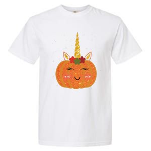 Cute Pumpkin Unicorn Halloween Garment-Dyed Heavyweight T-Shirt