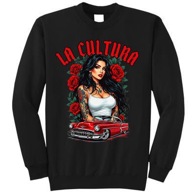 Chola Pin Up Chicano Mexican Latina Car Show Cinco De Mayo Sweatshirt