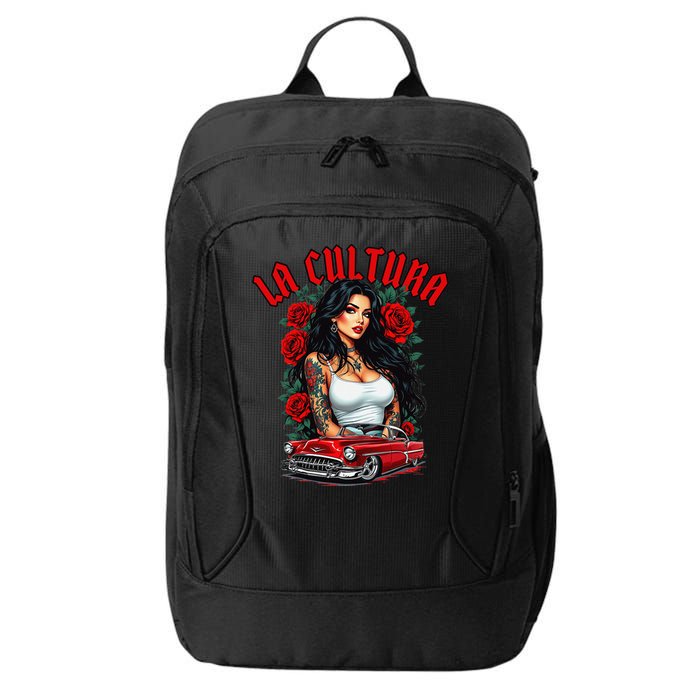 Chola Pin Up Chicano Mexican Latina Car Show Cinco De Mayo City Backpack