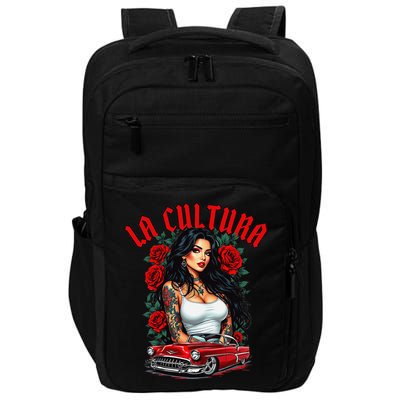Chola Pin Up Chicano Mexican Latina Car Show Cinco De Mayo Impact Tech Backpack