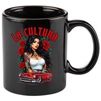 Chola Pin Up Chicano Mexican Latina Car Show Cinco De Mayo 11oz C Handle Ceramic Mug