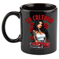 Chola Pin Up Chicano Mexican Latina Car Show Cinco De Mayo 11oz C Handle Ceramic Mug