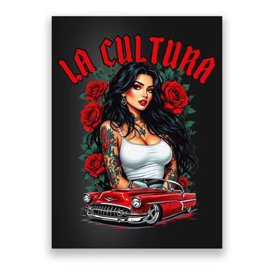 Chola Pin Up Chicano Mexican Latina Car Show Cinco De Mayo Poster