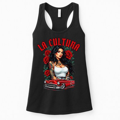 Chola Pin Up Chicano Mexican Latina Car Show Cinco De Mayo Womens Tank Top
