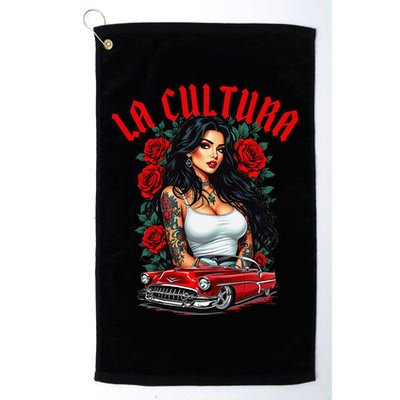 Chola Pin Up Chicano Mexican Latina Car Show Cinco De Mayo Golf Towel