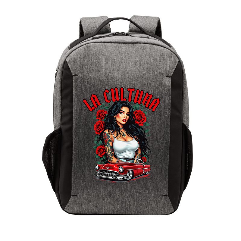 Chola Pin Up Chicano Mexican Latina Car Show Cinco De Mayo Vector Backpack