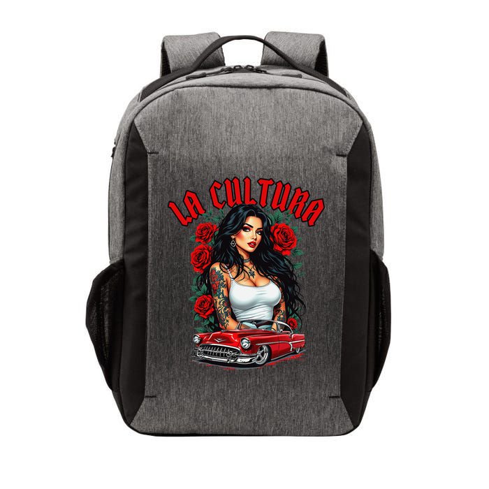 Chola Pin Up Chicano Mexican Latina Car Show Cinco De Mayo Vector Backpack