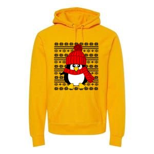 Cute Penguin Ugly Christmas Sweater Xmas Gift Premium Hoodie