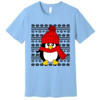 Cute Penguin Ugly Christmas Sweater Xmas Gift Premium T-Shirt