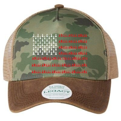 Chess Piece Usa Flag Chess Player Gift Chess Legacy Tie Dye Trucker Hat
