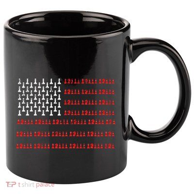 Chess Piece Usa Flag Chess Player Gift Chess 11oz C Handle Ceramic Mug