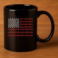 Chess Piece Usa Flag Chess Player Gift Chess 11oz C Handle Ceramic Mug