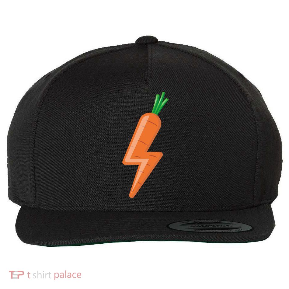 Carrot Power Vegan Cute I Love Veggies Gift Great Gift Wool Snapback Cap