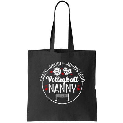 Crazy Proud Volleyball Nanny Of A Volleyball Player Nanny Bag