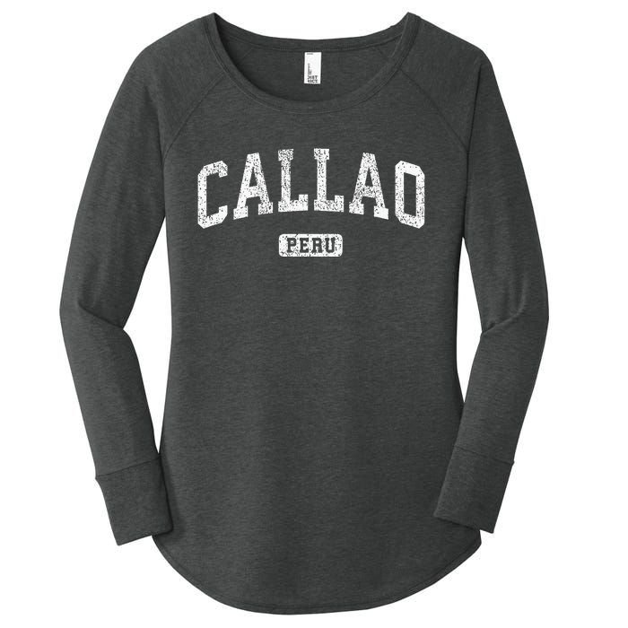 Callao Peru Vintage Sports Women's Perfect Tri Tunic Long Sleeve Shirt