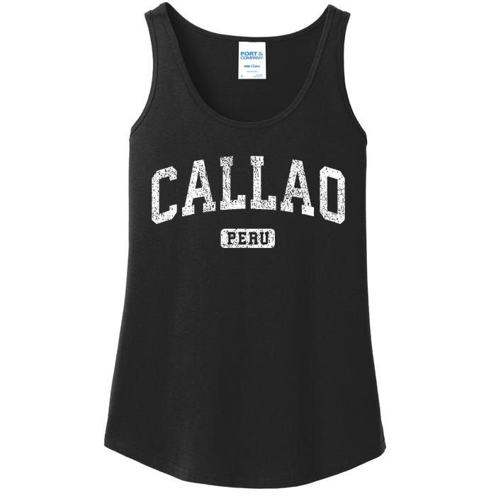 Callao Peru Vintage Sports Ladies Essential Tank