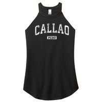 Callao Peru Vintage Sports Women's Perfect Tri Rocker Tank