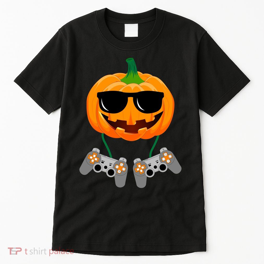 Cool Pumpkin Video Gamer Tall T-Shirt