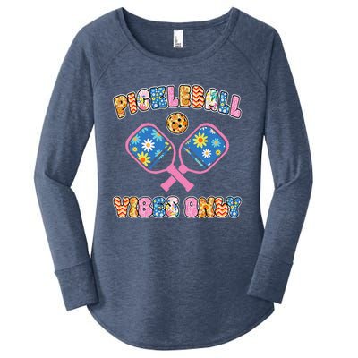 Cute Pickleball Vibes Only Women's Perfect Tri Tunic Long Sleeve Shirt