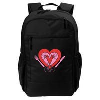 Cute Prawn Valentines Day Heart Shrimp Chef Fork Knife Gift Backpack