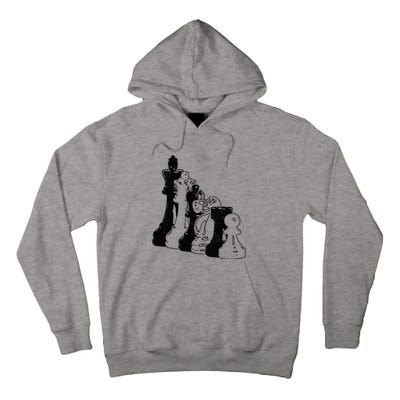 Chess Pieces Vintage Chess Player Tall Hoodie