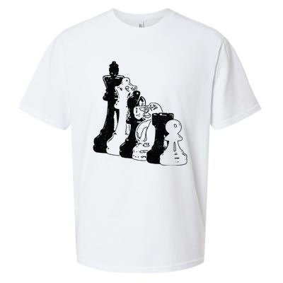 Chess Pieces Vintage Chess Player Sueded Cloud Jersey T-Shirt