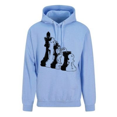 Chess Pieces Vintage Chess Player Unisex Surf Hoodie