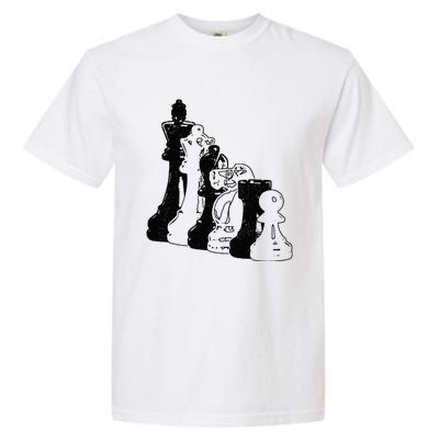 Chess Pieces Vintage Chess Player Garment-Dyed Heavyweight T-Shirt