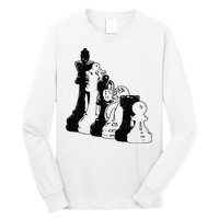 Chess Pieces Vintage Chess Player Long Sleeve Shirt