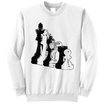 Chess Pieces Vintage Chess Player Sweatshirt