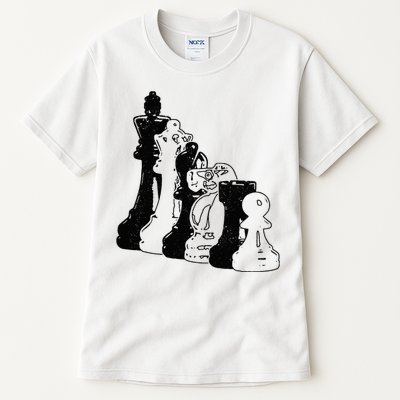 Chess Pieces Vintage Chess Player Tall T-Shirt