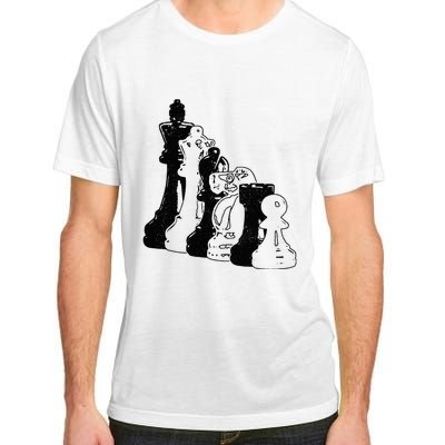 Chess Pieces Vintage Chess Player Adult ChromaSoft Performance T-Shirt