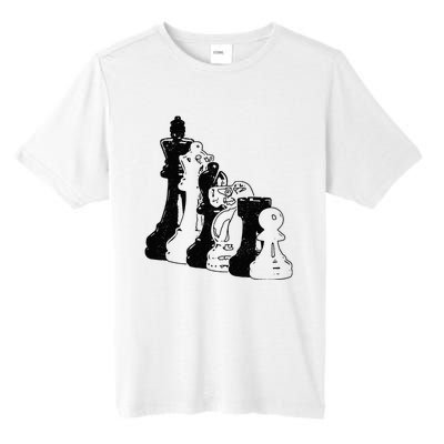 Chess Pieces Vintage Chess Player Tall Fusion ChromaSoft Performance T-Shirt