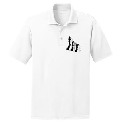 Chess Pieces Vintage Chess Player PosiCharge RacerMesh Polo