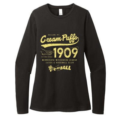 Cream Puffs Wisconsin Vintage Defunct Baseball Womens CVC Long Sleeve Shirt