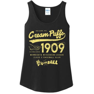 Cream Puffs Wisconsin Vintage Defunct Baseball Ladies Essential Tank