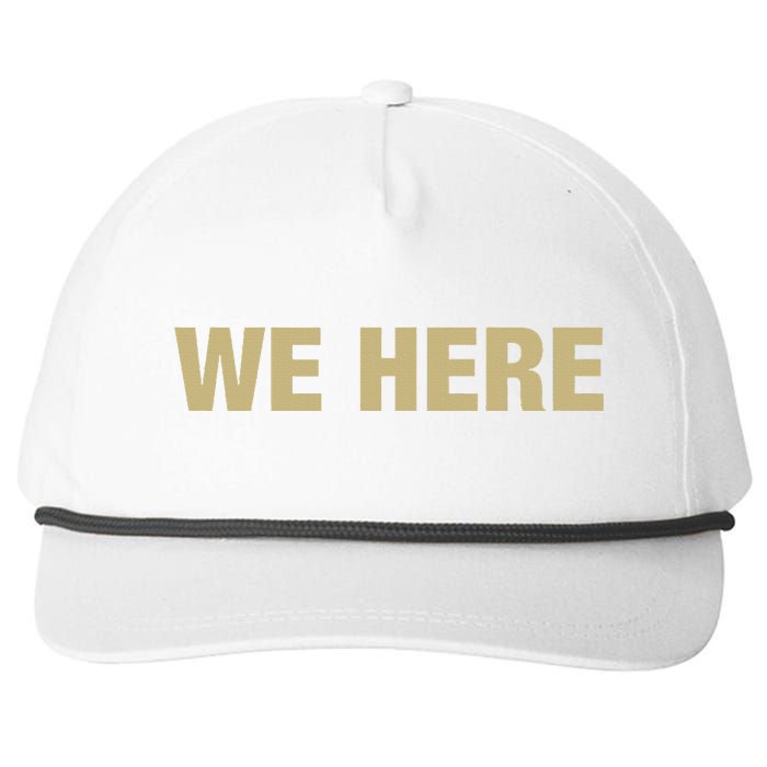 Coach Prime We Here Snapback Five-Panel Rope Hat