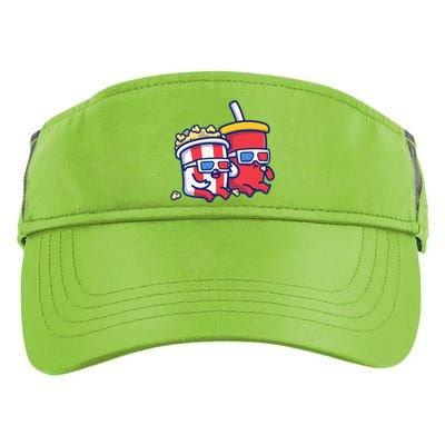 Cute Popcorn With Soda Adult Drive Performance Visor