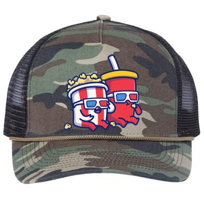 Cute Popcorn With Soda Retro Rope Trucker Hat Cap