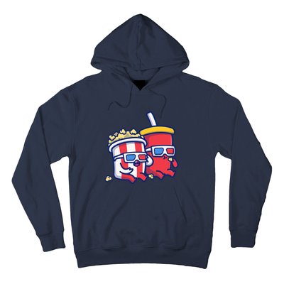 Cute Popcorn With Soda Hoodie