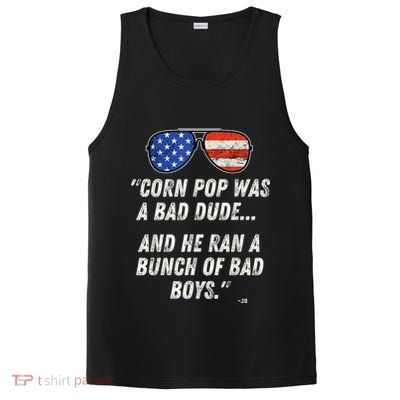 Corn Pop Was A Bad Dude Funny Joe Biden Parody PosiCharge Competitor Tank