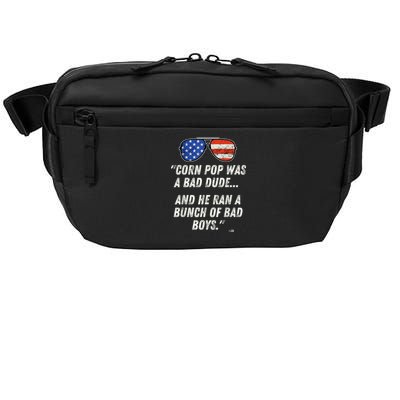 Corn Pop Was A Bad Dude Funny Joe Biden Parody Crossbody Pack