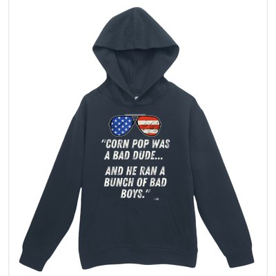 Corn Pop Was A Bad Dude Funny Joe Biden Parody Urban Pullover Hoodie