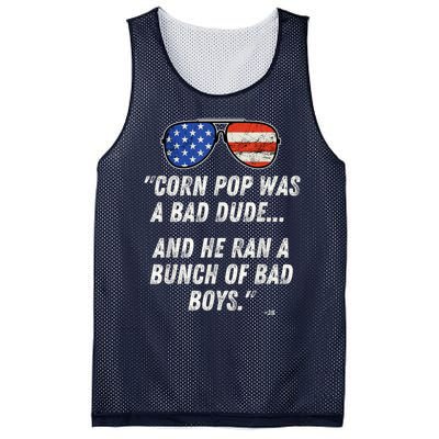 Corn Pop Was A Bad Dude Funny Joe Biden Parody Mesh Reversible Basketball Jersey Tank